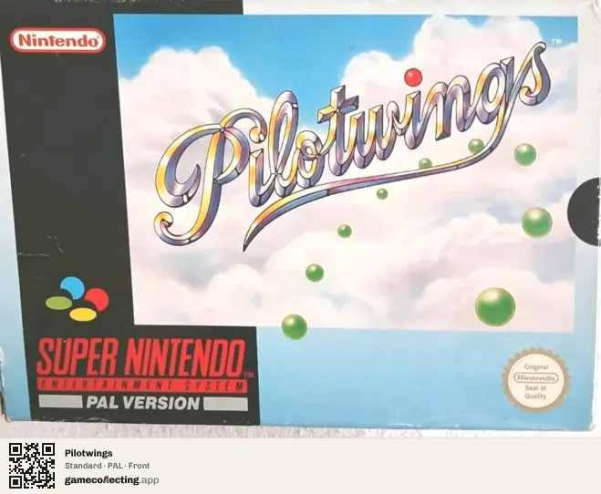 Pilotwings Super Nintendo Entertainment System, PAL box front