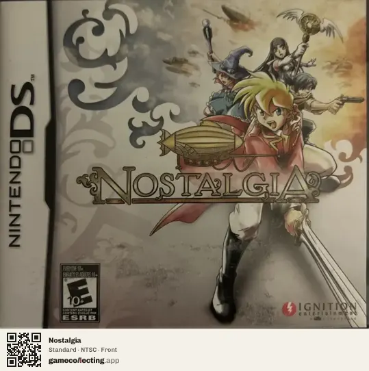 Nostalgia Nintendo DS, NTSC box front
