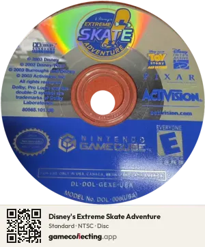 Disney's Extreme Skate Adventure Nintendo GameCube, NTSC disc