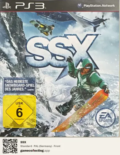 SSX PlayStation 3, Germany box front