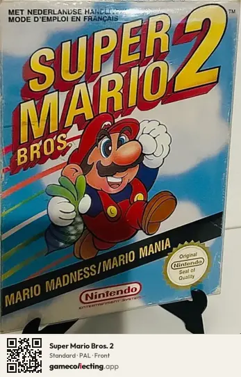 Super Mario Bros. 2 Nintendo Entertainment System, PAL box front