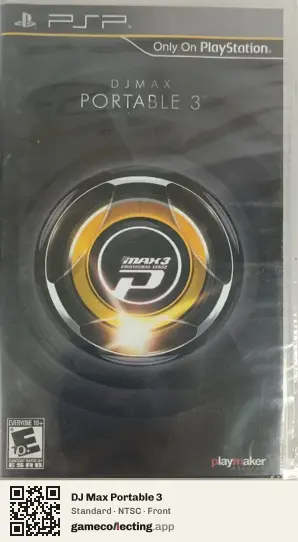 DJ Max Portable 3 PlayStation Portable, NTSC box front