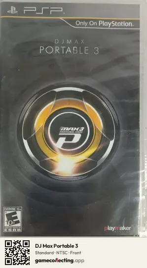 DJ Max Portable 3 PlayStation Portable, NTSC box front