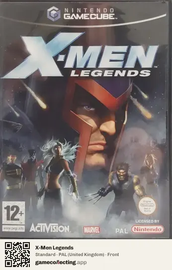 X-Men Legends Nintendo GameCube, United Kingdom box front