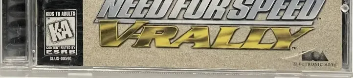 V-Rally Championship Edition, the ESRB box on its front