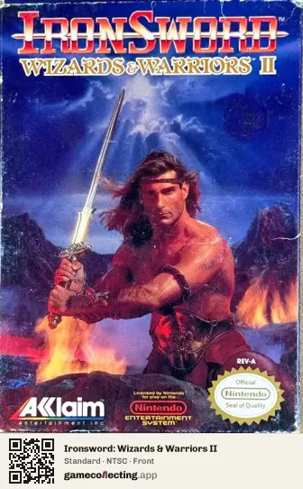Ironsword: Wizards & Warriors II Nintendo Entertainment System, NTSC box front