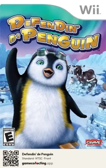 Defendin' de Penguin Nintendo Wii, NTSC box front