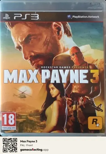 Max Payne 3 PlayStation 3, PAL box front