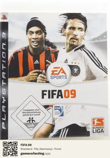 FIFA 09 PlayStation 3, Germany box front