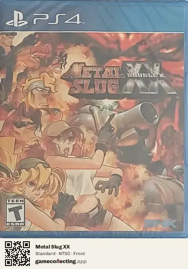 Metal Slug XX PlayStation 4, NTSC box front