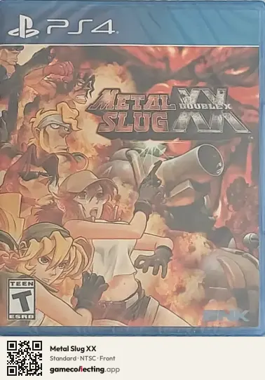 Metal Slug XX PlayStation 4, NTSC box front
