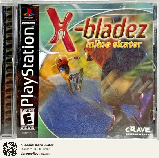 X-Bladez: Inline Skater PlayStation, NTSC box front