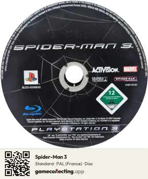 Spider-Man 3 PlayStation 3, PAL disc
