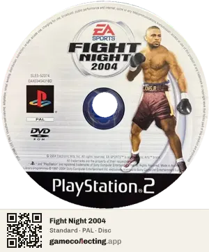 Fight Night 2004 PlayStation 2, PAL disc