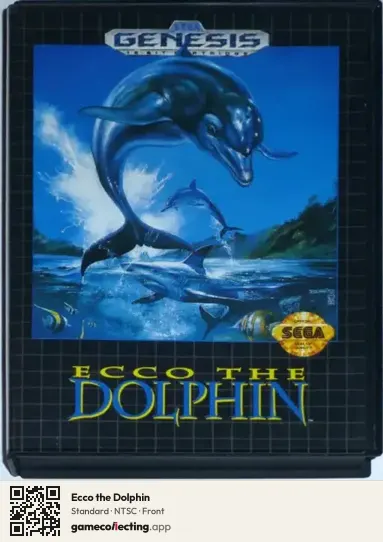 Ecco the Dolphin Sega Mega Drive / Genesis, NTSC box front