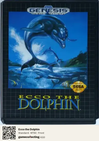 Ecco the Dolphin Sega Mega Drive / Genesis, NTSC box front