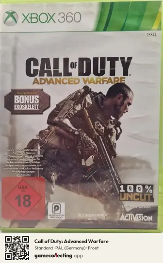 Call of Duty: Advanced Warfare Xbox 360, Germany box front