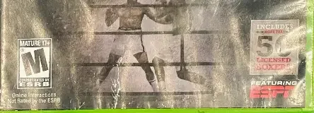 Fight Night Champion, the ESRB box on its front