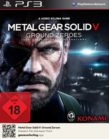 Metal Gear Solid V: Ground Zeroes PlayStation 3, Germany box front