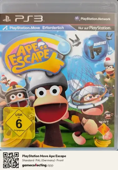 PlayStation Move Ape Escape PlayStation 3, Germany box front