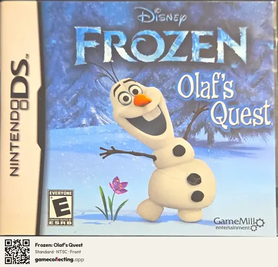 Frozen: Olaf's Quest Nintendo DS, NTSC box front