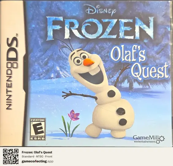 Frozen: Olaf's Quest Nintendo DS, NTSC box front