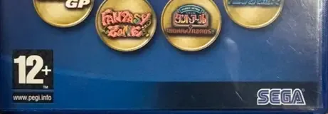 Sega Classics Collection, the PEGI square on its front