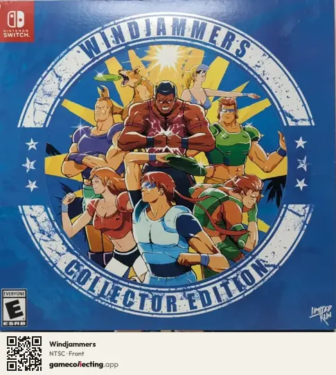 Windjammers Nintendo Switch, NTSC box front