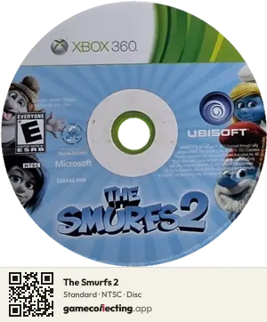 The Smurfs 2 Xbox 360, NTSC disc