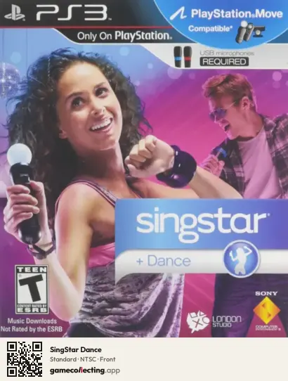 SingStar Dance PlayStation 3, NTSC box front
