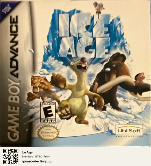 Ice Age Game Boy Advance, NTSC box front