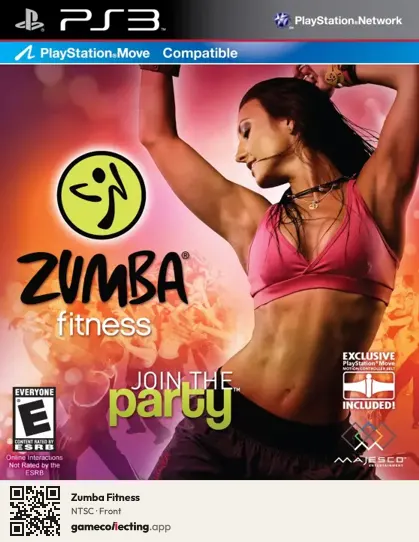 Zumba Fitness PlayStation 3, NTSC box front