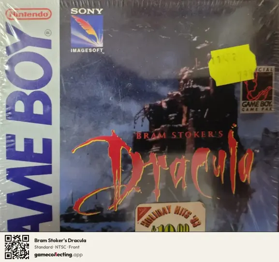 Bram Stoker's Dracula Game Boy, NTSC box front