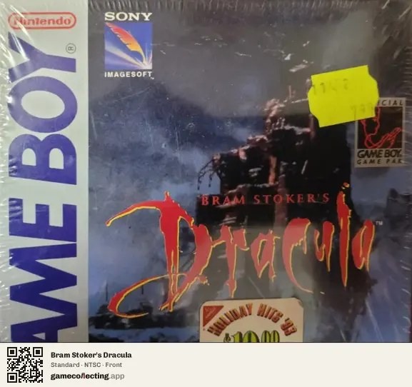 Bram Stoker's Dracula Game Boy, NTSC box front