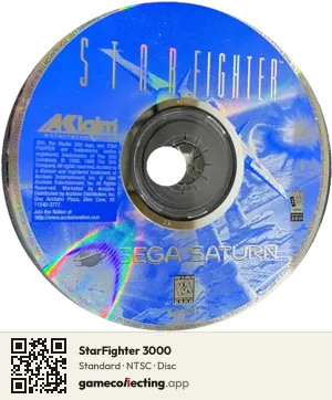 StarFighter 3000 Sega Saturn, NTSC disc