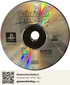 Destruction Derby 2 PlayStation, NTSC disc