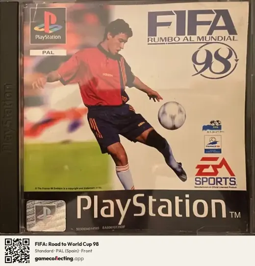 FIFA: Road to World Cup 98 PlayStation, Spain box front