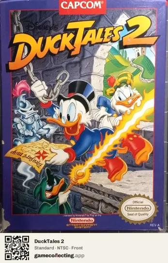 DuckTales 2 Nintendo Entertainment System, NTSC box front