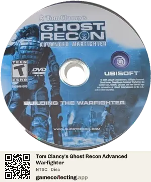 Tom Clancy's Ghost Recon Advanced Warfighter Computer, NTSC disc