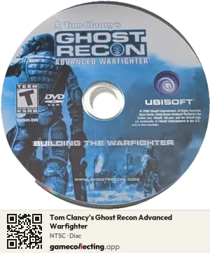 Tom Clancy's Ghost Recon Advanced Warfighter Computer, NTSC disc