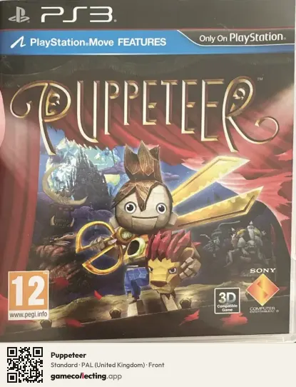 Puppeteer PlayStation 3, United Kingdom box front