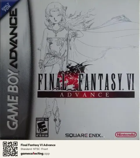 Final Fantasy VI Advance Game Boy Advance, NTSC box front