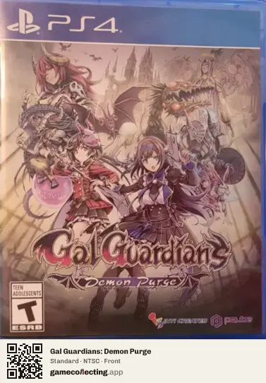 Gal Guardians: Demon Purge PlayStation 4, NTSC box front