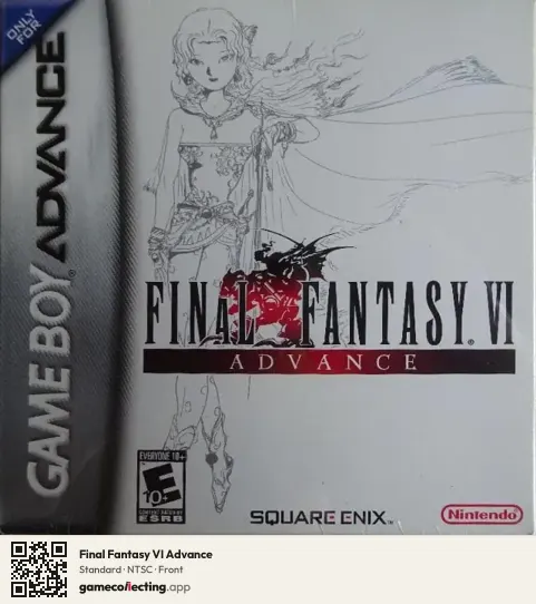 Final Fantasy VI Advance Game Boy Advance, NTSC box front