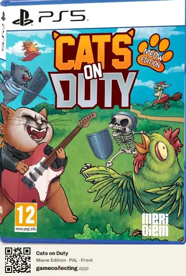 Cats on Duty PlayStation 5, PAL box front