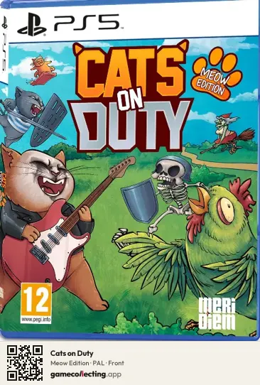 Cats on Duty PlayStation 5, PAL box front