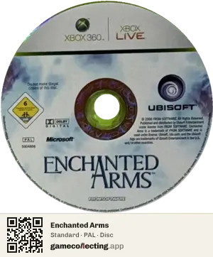 Enchanted Arms Xbox 360, PAL disc
