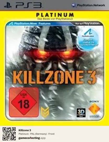 Killzone 3 PlayStation 3, Germany box front