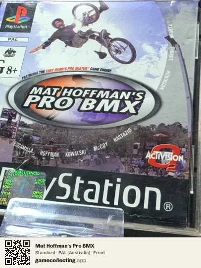 Mat Hoffman's Pro BMX PlayStation, Australia box front