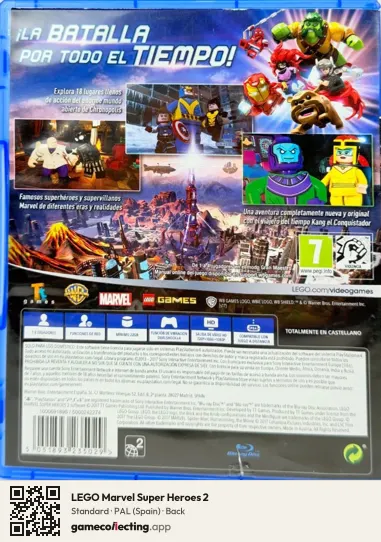 LEGO Marvel Super Heroes 2 PlayStation 4, Spain box back